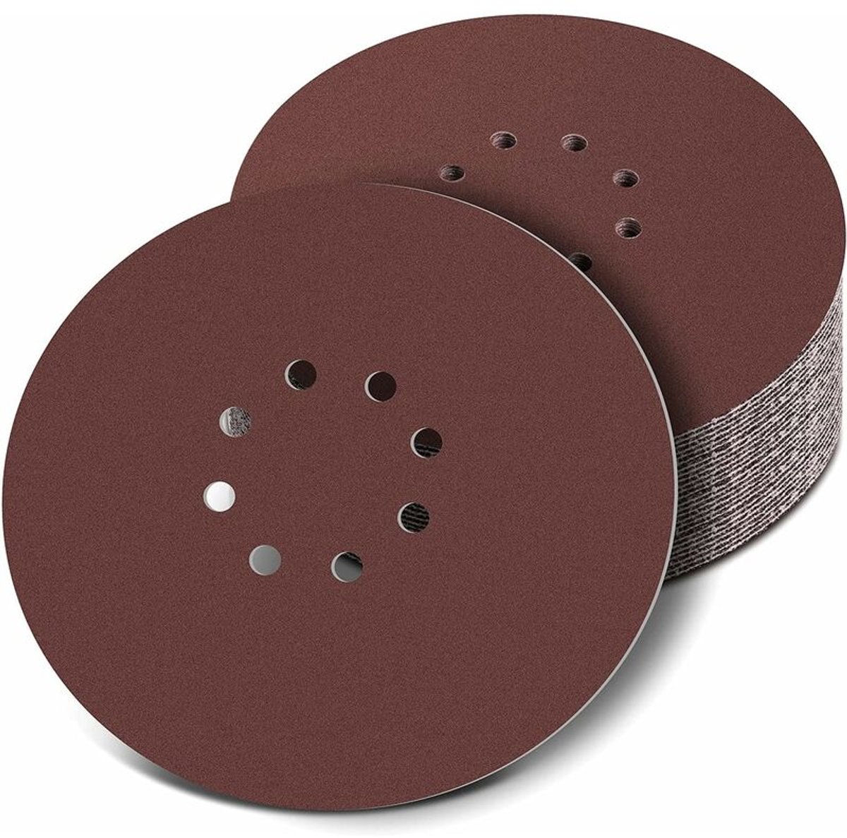 carmdering - 225mm Schuurschijven met Klittenband – Aluminiumoxide Schuurpapier voor Wand- en Plafondschuurmachine – Hout Metaal Auto