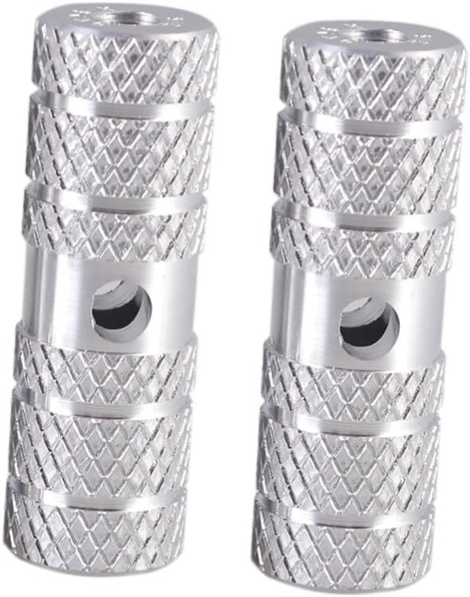 Fietspennen - Voetsteunen Fiets - Fietsen Onderhoud - Aluminium Legering - 7 cm - zilver