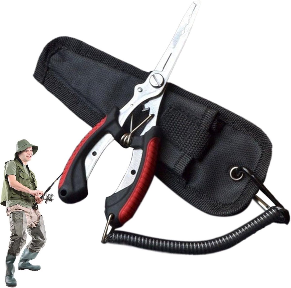 Visserijtang Multifunctioneel - Visgrijper Tang - Vissen Ondersteunen - Roestvrij Staal Constructie - 16.8 cm - Niet gespecificeerd