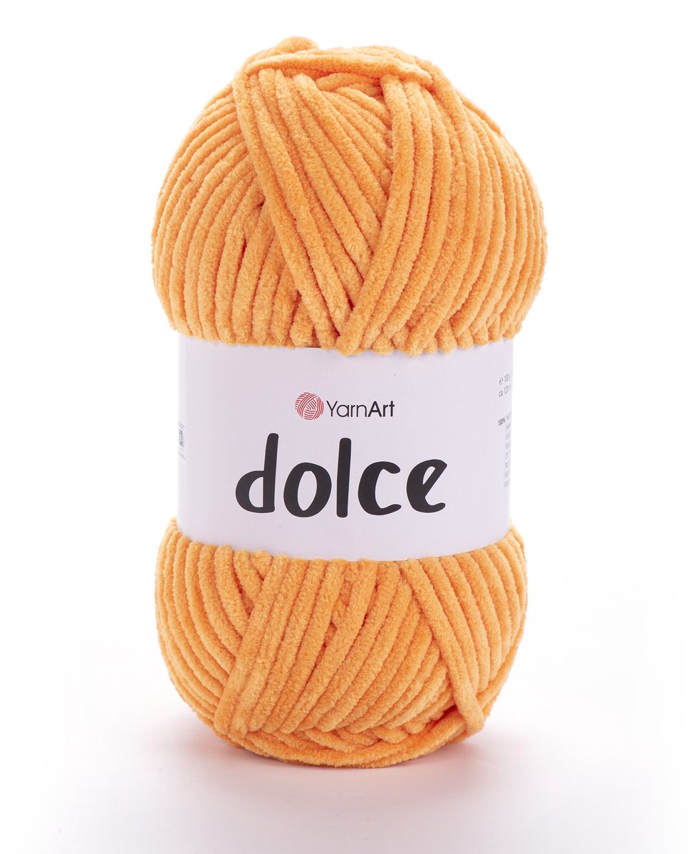 YarnArt Dolce Chenillegaren - 100% Micropolyester - voor Amigurumi Haken en Breien - 100g / 120m - Kleur 852