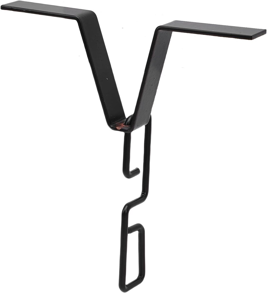 Regenketting Adapterclip - Dakgoot Hanger - Wateropvang Systeem - V-vormig Kettingontwerp - 16 x 11 x 2 cm - Zwart