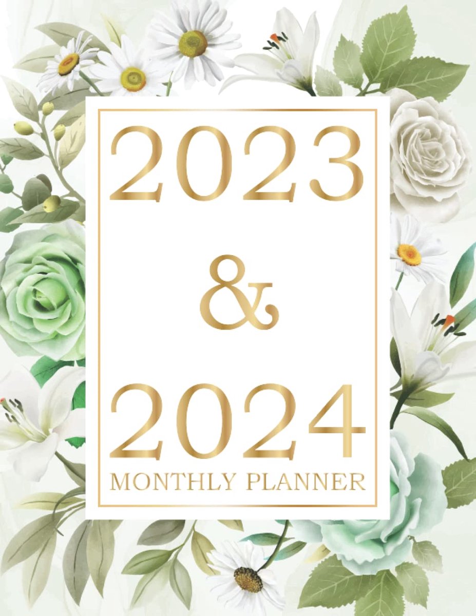 SnelShoppen - 2023-2024 Maandplanner - 2-jarig Kalender Maandplanning van Januari 2023 tot December 2024 - To-Do Lijst en Academische Agenda - 24 Maan