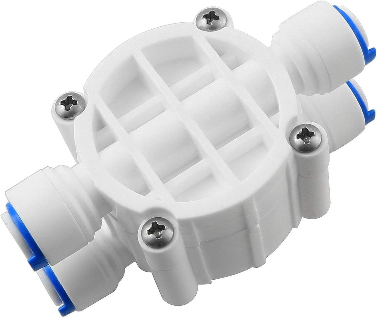 4-weg ventiel voor omgekeerde osmose-installaties, 5-traps, compatibel met alle osmose-installaties en alle 6 mm aansluitingen en buisverbindingen.