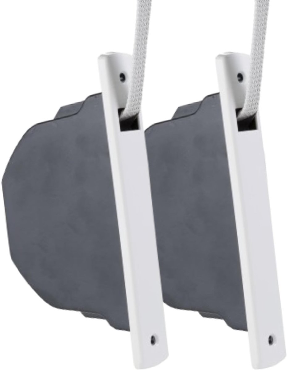 Omgoods - Set van 2 Rolluikrollers - Extra Vlak, Wit 16mm