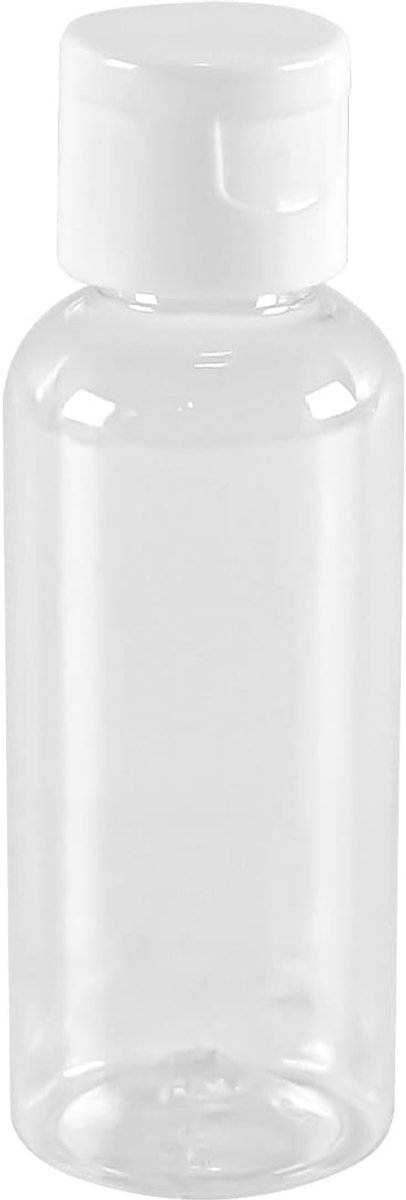 12 stuks 50 ml reisflessenset, transparante plastic toiletcontainers met trechter voor shampoo, douchegel en lotion