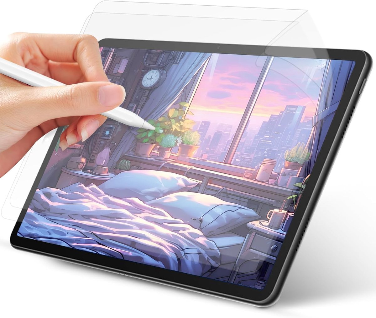 2 stuks papiergevoel beschermfolie voor iPad Pro 11 inch M4 (2024) - matte papierfolie displayfolie, papiergevoeld schrijven, tekenen, niet-verblindend, anti-vingerafdruk