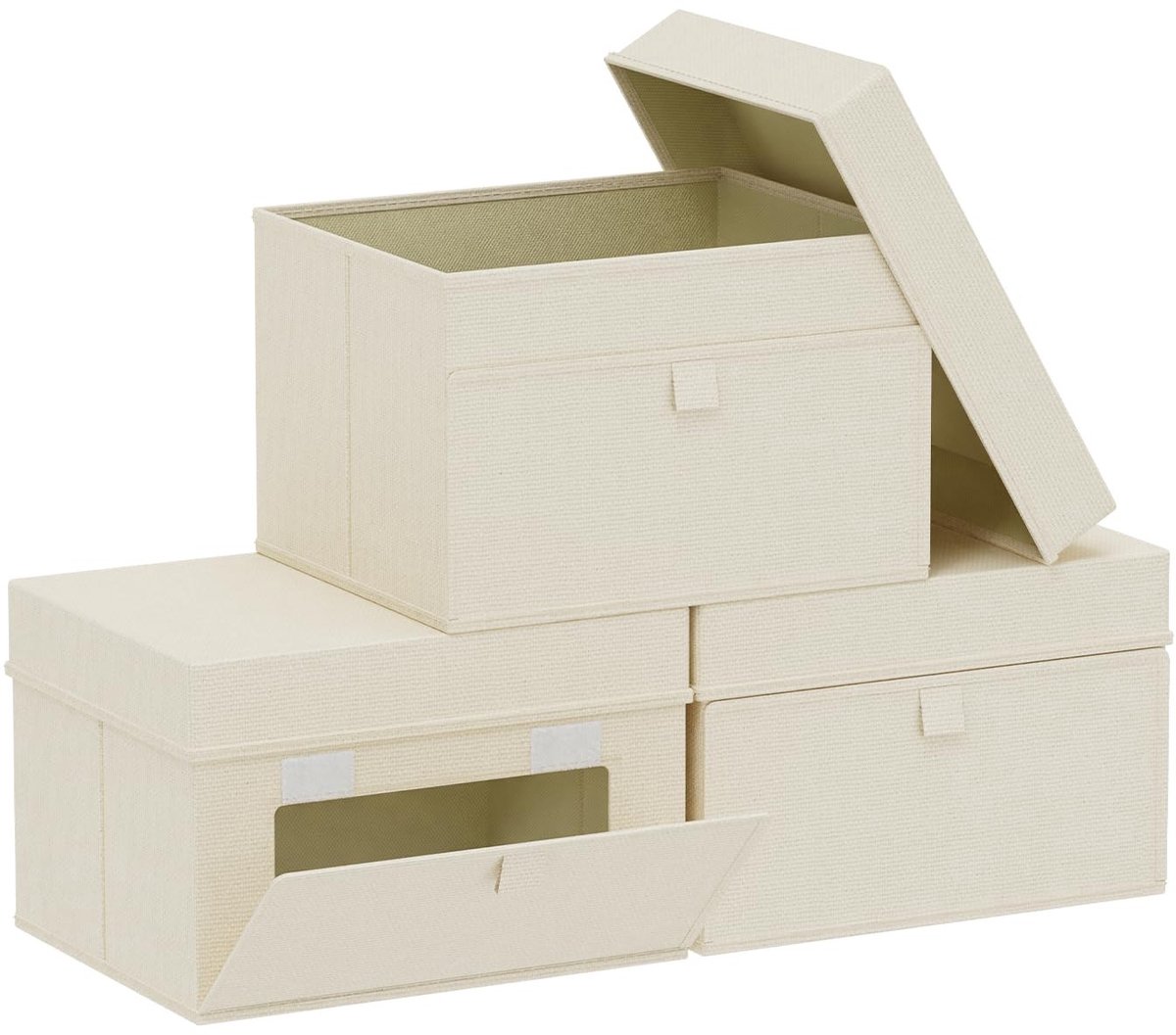 Omgoods - Vouwbare Opbergdozen met Handvatten - Set van 3 voor Kleding en Meer