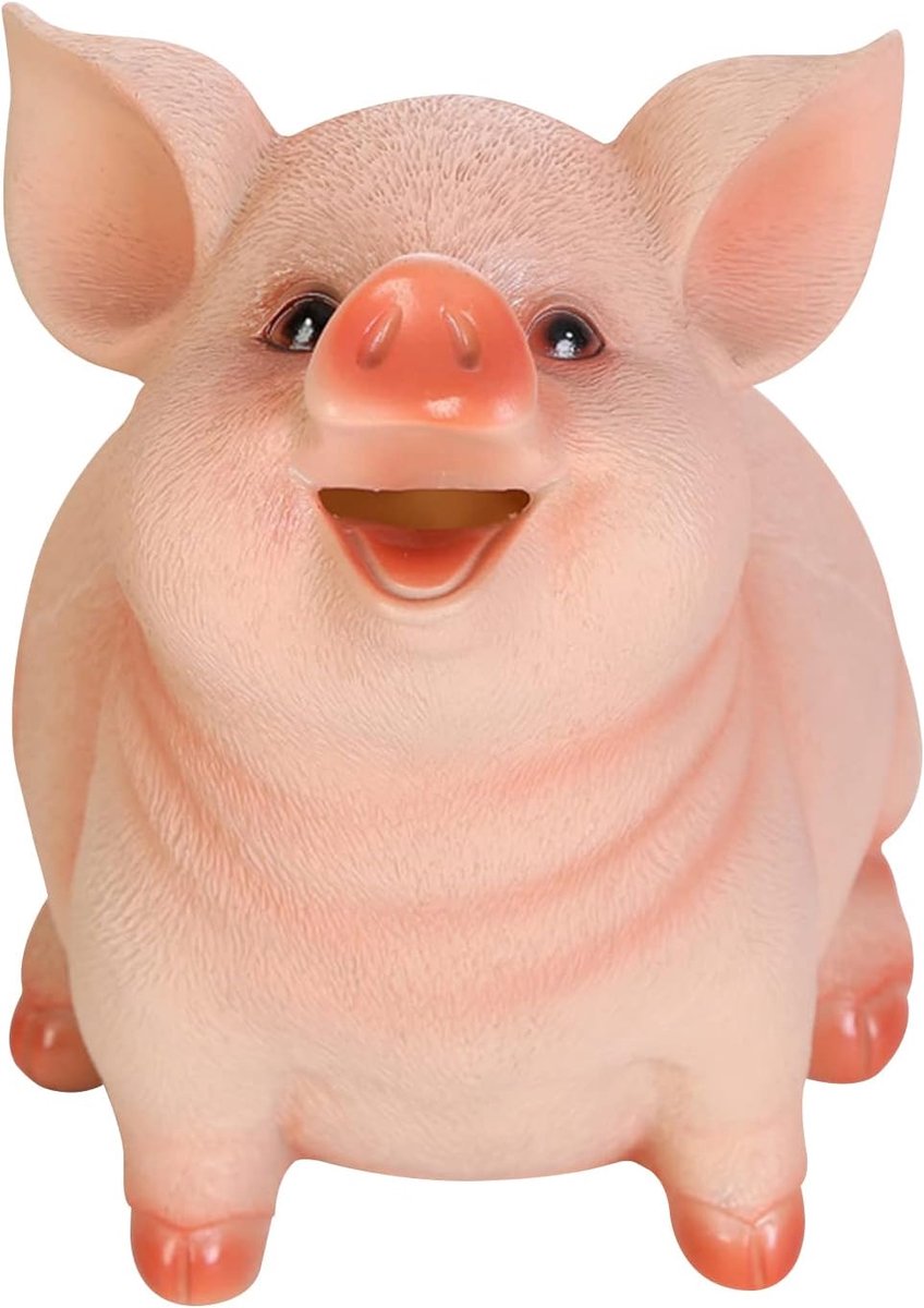 Spaarvarken - Schattig Gevormde Munt Spaarpot, Cash Bank, Hars Geldvarken, Huishoudelijke Decoratie, Cadeau voor Kinderen, Jongens, Meisjes (S)
