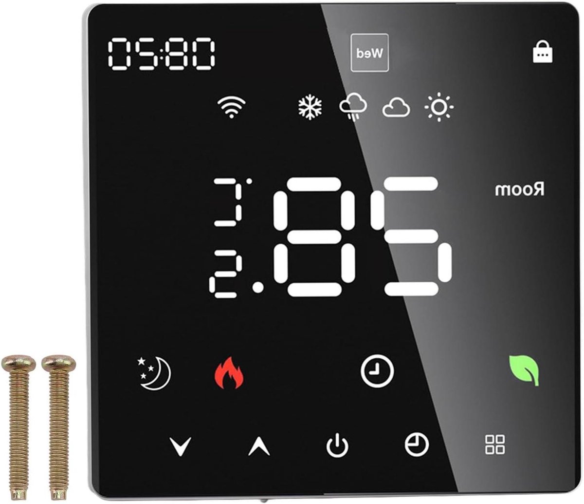 Intelligente Thermostaat - Programmeerbare Thermostaat - Verwarming Regelen - Kleuren Touchscreen - 90-240V - Wit