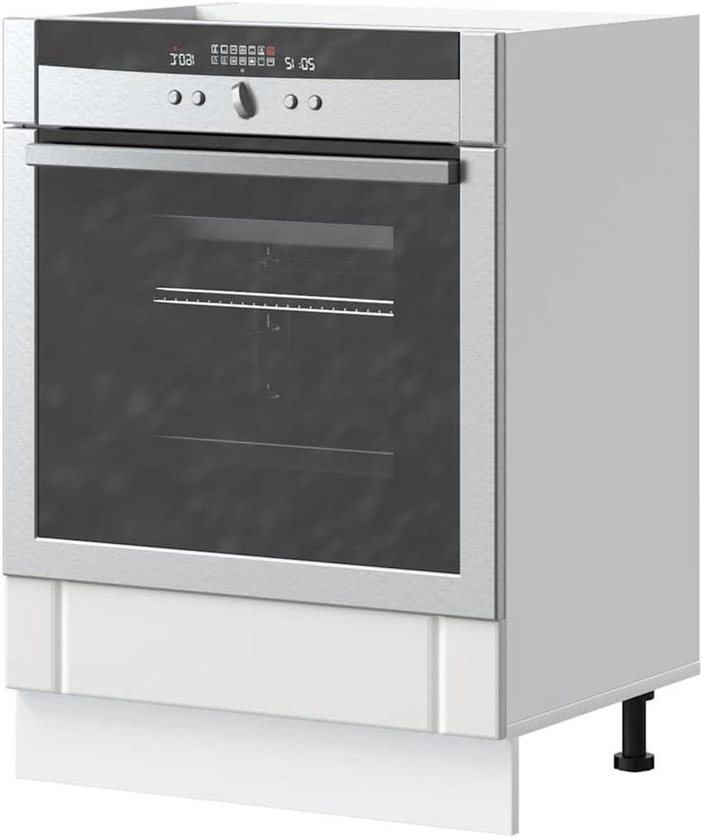Fornuis Ombouwkast - Ovenkast Keuken - Keuken Organiseren - Verstelbare Poten - 60 x 46 x 81.5 cm - Wit