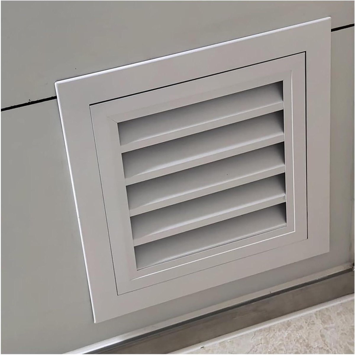 Retourluchtrooster - Ventilatierooster Afdekking - Luchtcirculatie Verbeteren - Gereedschapsloze Installatie - 30 x 30 cm - Wit