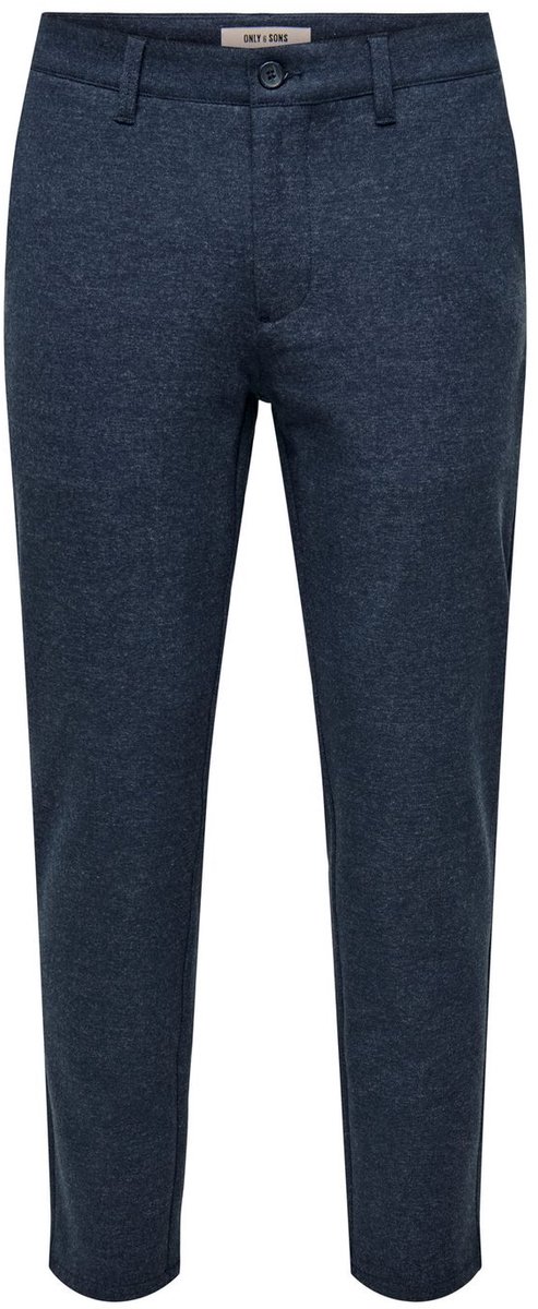 Only & Sons Heren Chino Broek slim Blauw 38W / 32L Volwassenen