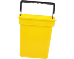 Grote Schoonmaakemmer - Huishoudelijke Wasemmer - Thuis Schoonmaken - Met Handvat - 21.5 x 18.5 x 15 cm - Geel