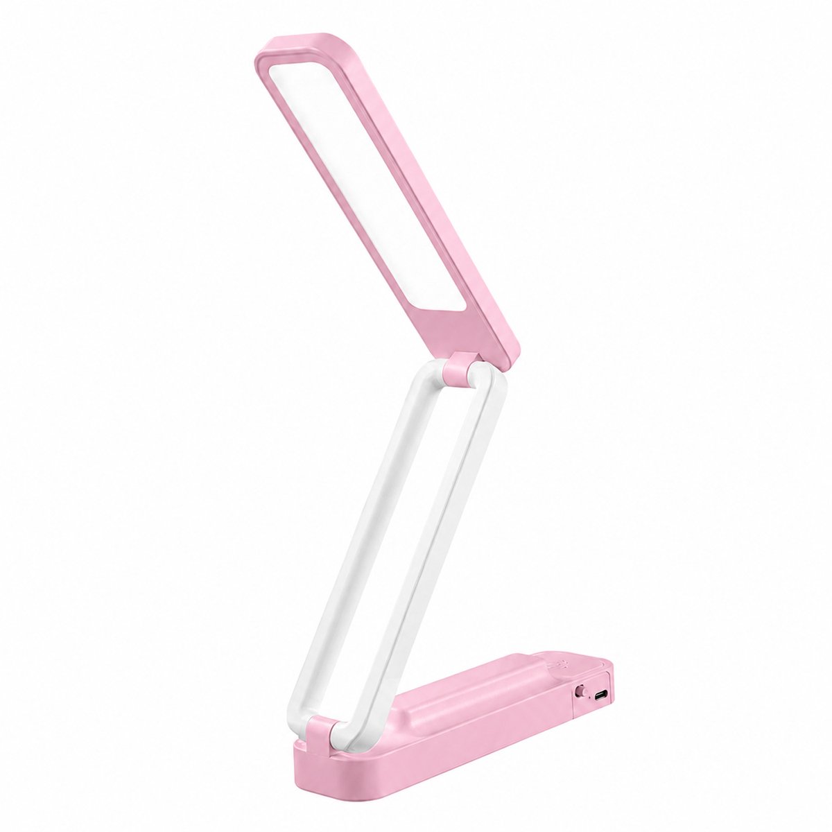 Bureaulamp - Opvouwbaar - Oplaadbaar via USB - 3 Kleurtemperaturen - Oogvriendelijk - voor Thuis en Kantoor - Roze