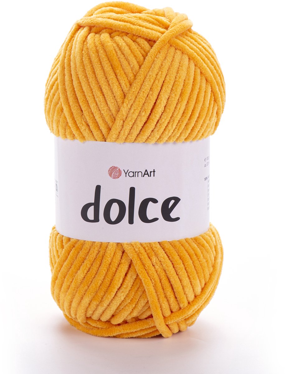 YarnArt Dolce Chenillegaren - 100% Micropolyester - voor Amigurumi Haken en Breien - 100g / 120m - Kleur 853