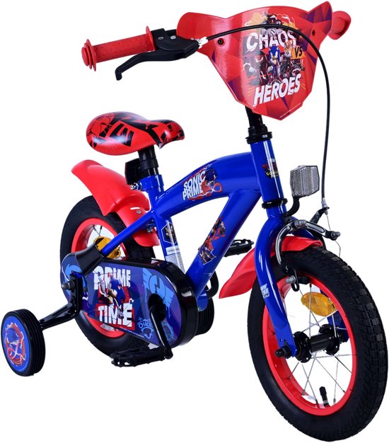 Turbo Crew Kinderfiets - Jongens - 12 inch - Blauw Rood — afbeelding 4