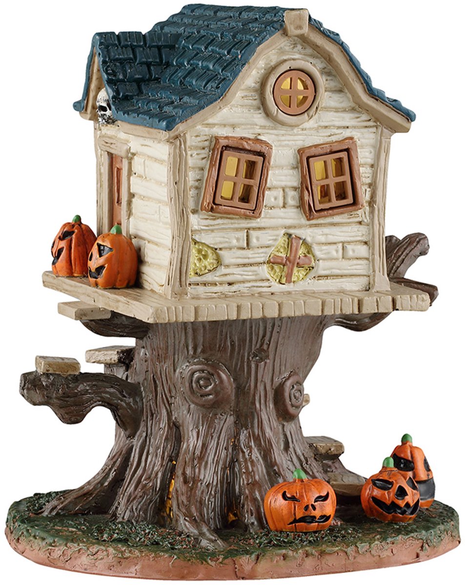 Spooky Town - Skull Tree House - Met Licht
