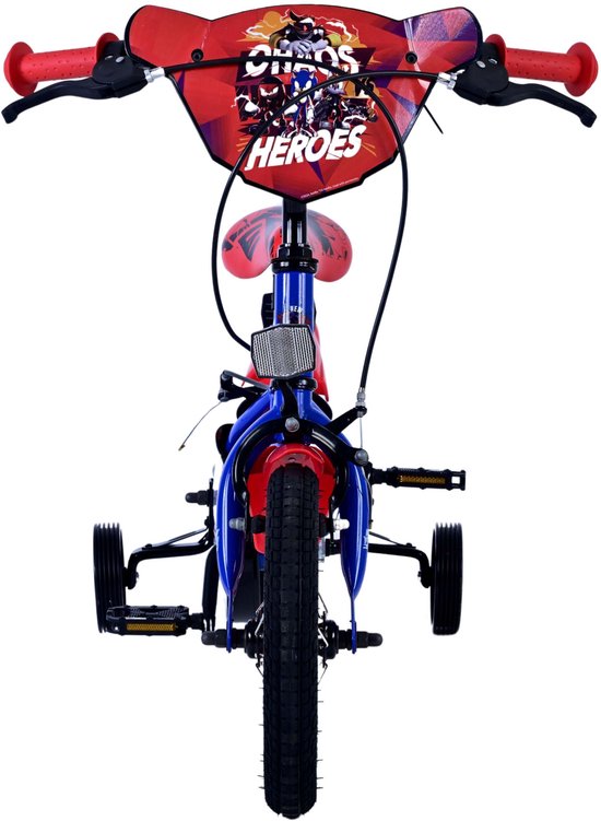 Turbo Crew Kinderfiets - Jongens - 12 inch - Blauw Rood - Twee handremmen — afbeelding 3