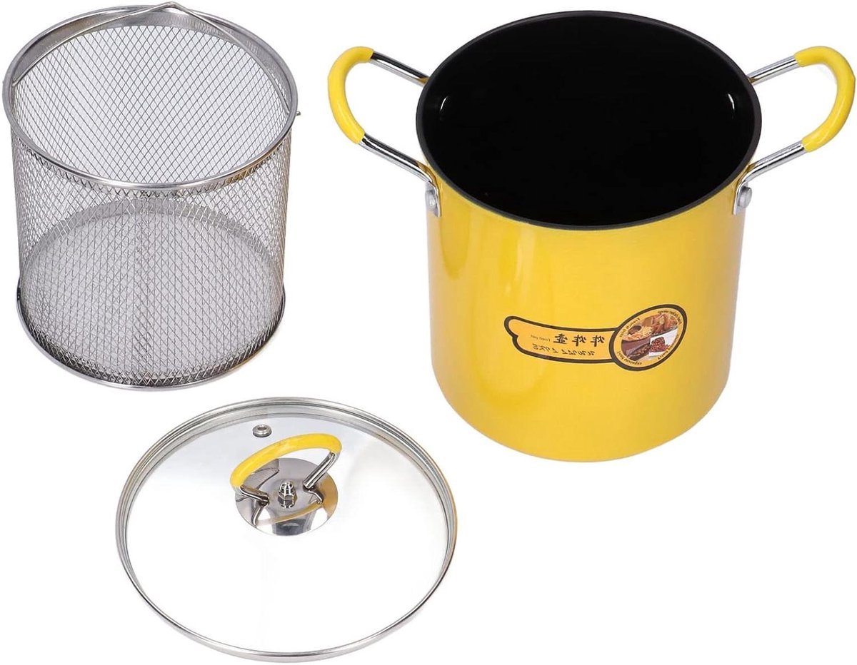 Mini Frituurpan - Kleine Friteuse - Thuis Frituren - Met Oliefilter - 3L - Zilver