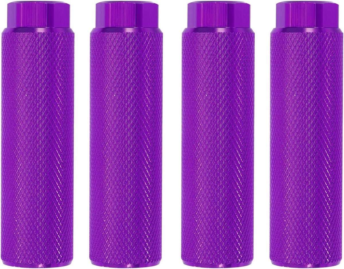 Fietspinnen - Fietsvoetsteunen - Extra Ondersteuning - Antislip - 9 mm as - Paars