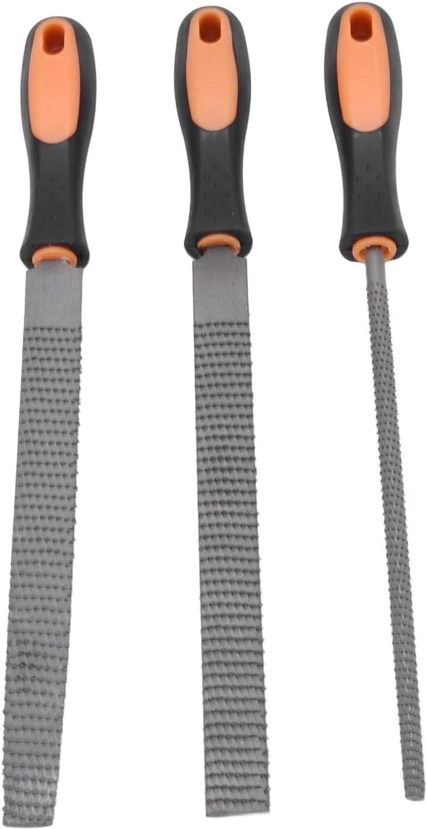 Houtvijlen Set - Raspen Set Houtbewerking - Ontbramen en Trimmen - Dubbel Gestripte Grove Tanden - 33 x 3 cm