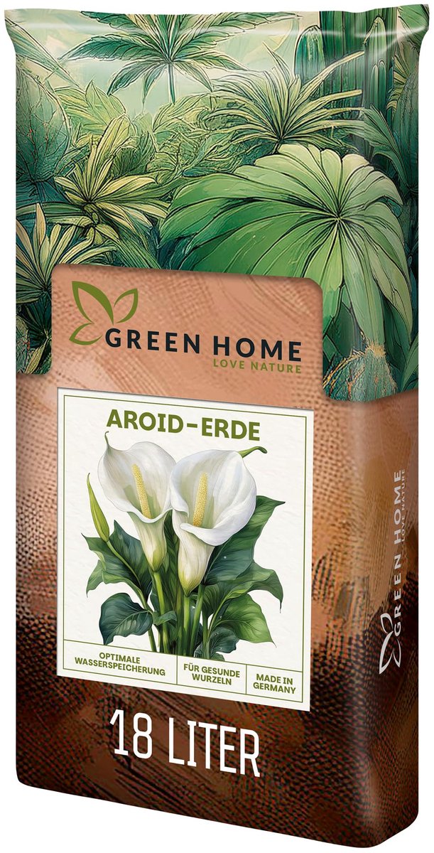 Green Home Love Nature Aroid Soil - Potgrond voor kamerplanten - 18 L - Met perliet - Voor Monstera en Philodendron