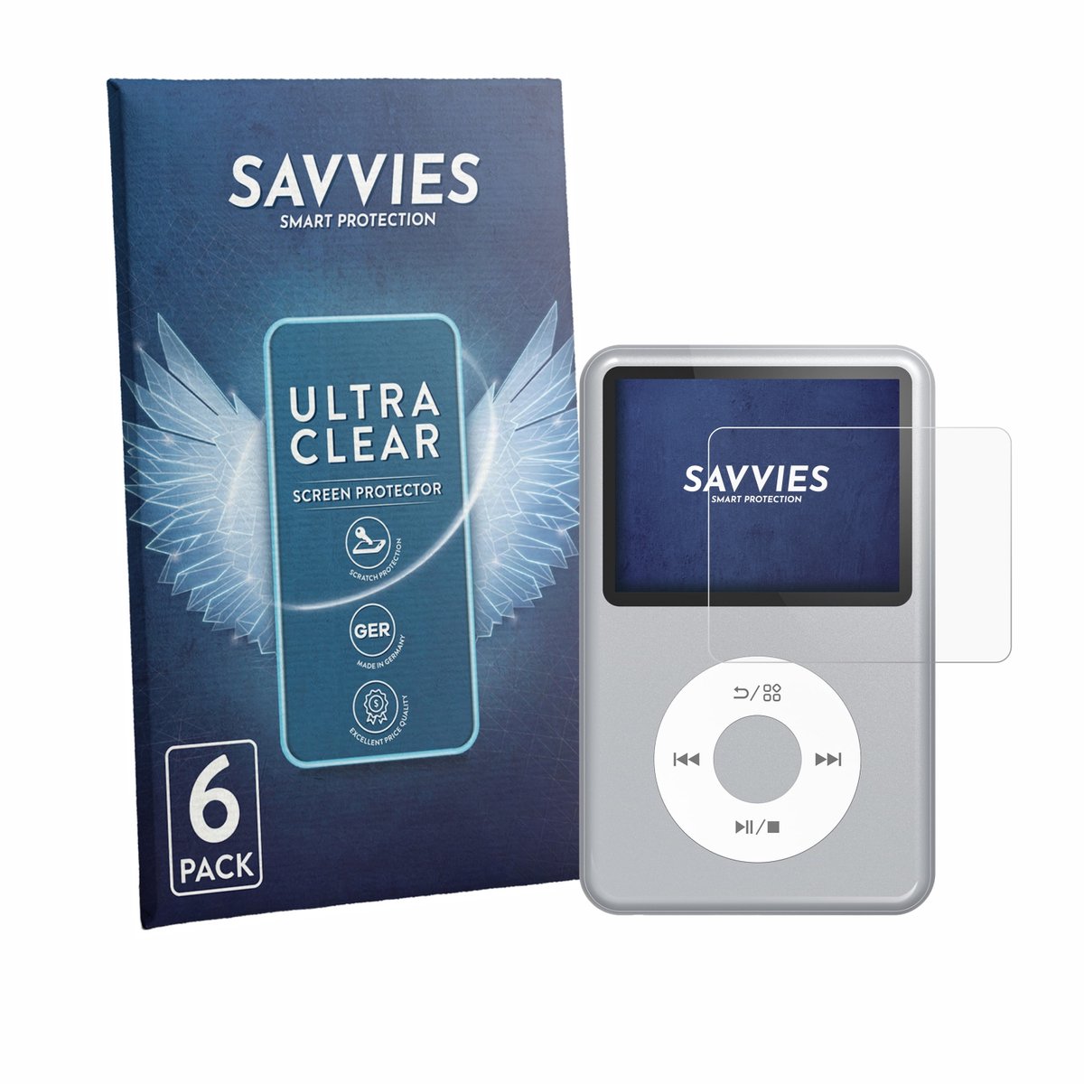 Savvies - Screenprotector voor innioasis Y1 - Folie Beschermfolie transparant 6 Stuks