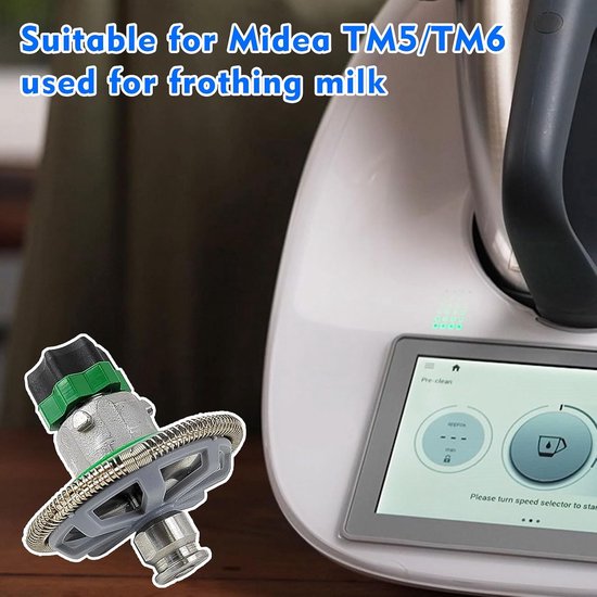 1 stuk melkopschuimer voor Thermomix TM5 TM6, metaalmateriaal, diameter 6,7 cm, keukenaccessoires, herbruikbaar, geschikt voor koffie, melk en sojamelk — afbeelding 5