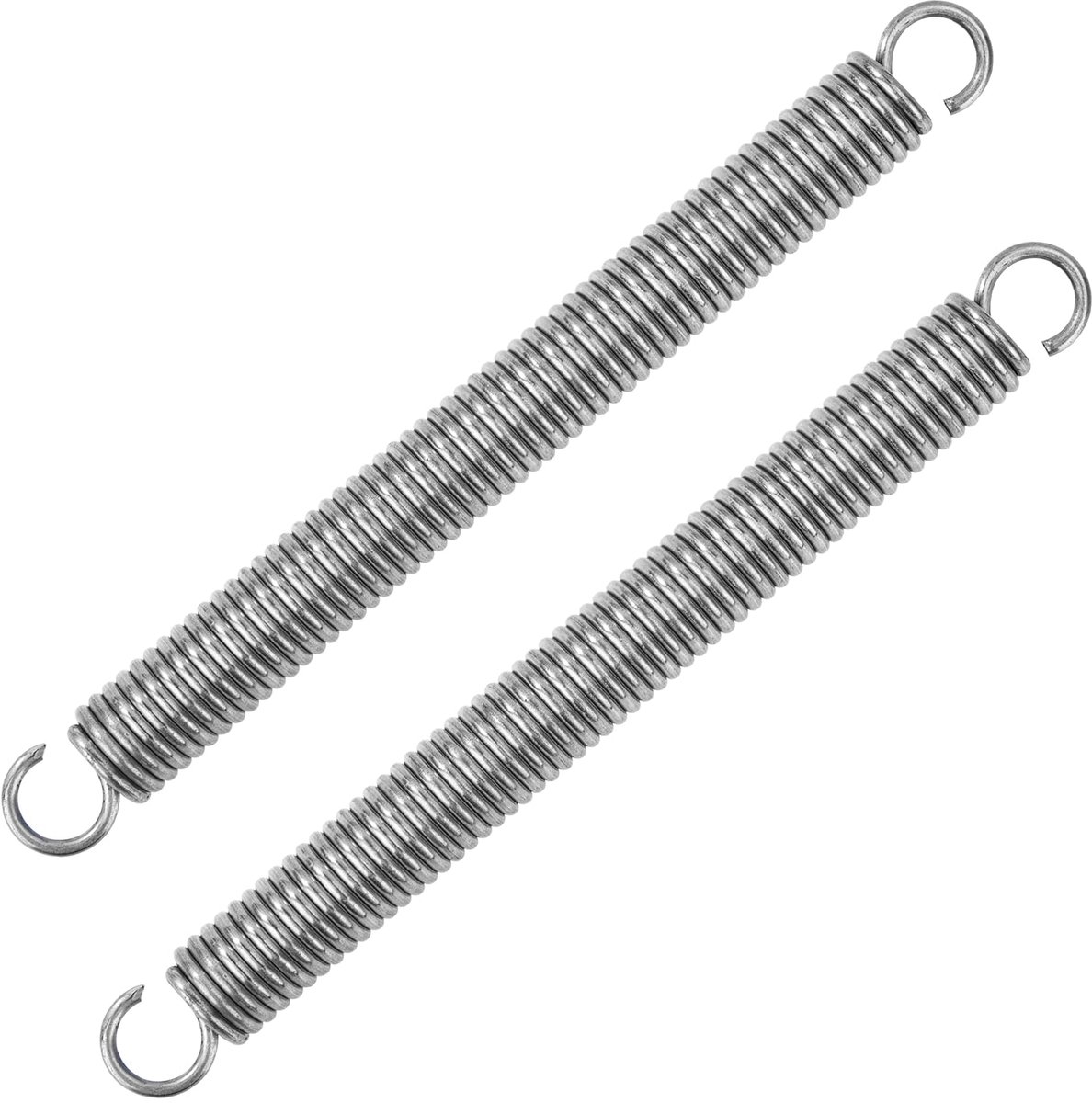 150 mm trekveer dubbele haak roestvrij staal draaddiameter 2,2 mm buitendiameter 15 mm trein 11,8 kg 2 stuks