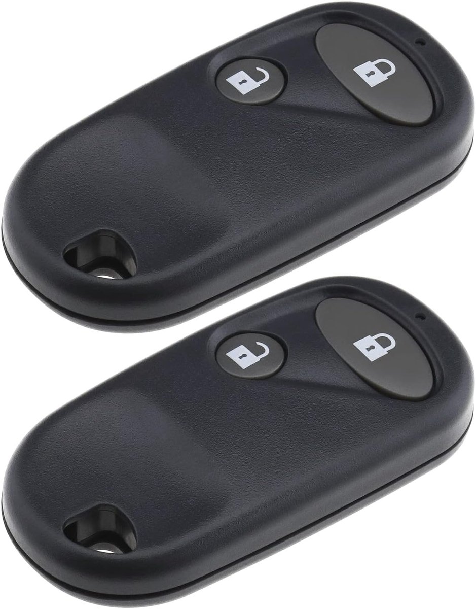 2-delige vervangende afstandsbedieningsleutelbehuizing Compatibel met Honda Civic CRV Accord Jazz etc. 2-knops afstandsbedieningsleutel Fob Behuizing ABS Grijs