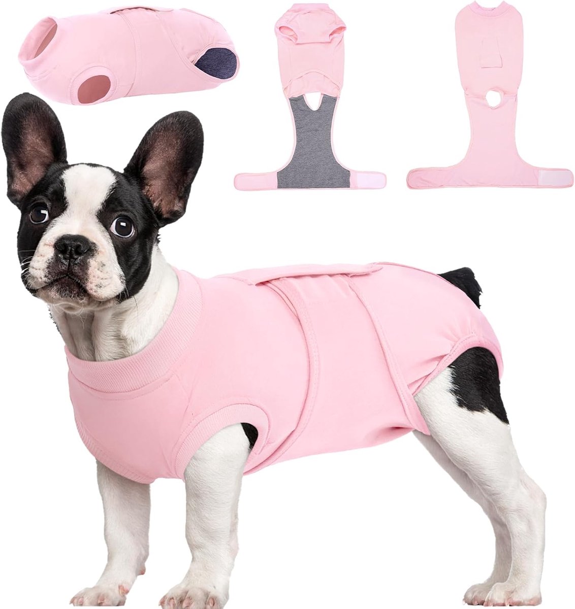 Hondenchirurgie Herstelkostuum, Honden Herstelkostuums Vrouwelijke Sterilisatie en Mannelijke Castratie voor Postoperatieve Zorg, Zachte Puppy Onesie Chirurgische Kegel Alternatief Voorkomt