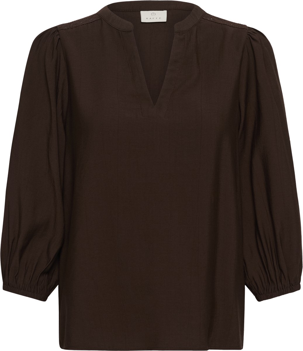 Kaffe KAalberta Blouse Dames Blouse - Coffee Bean