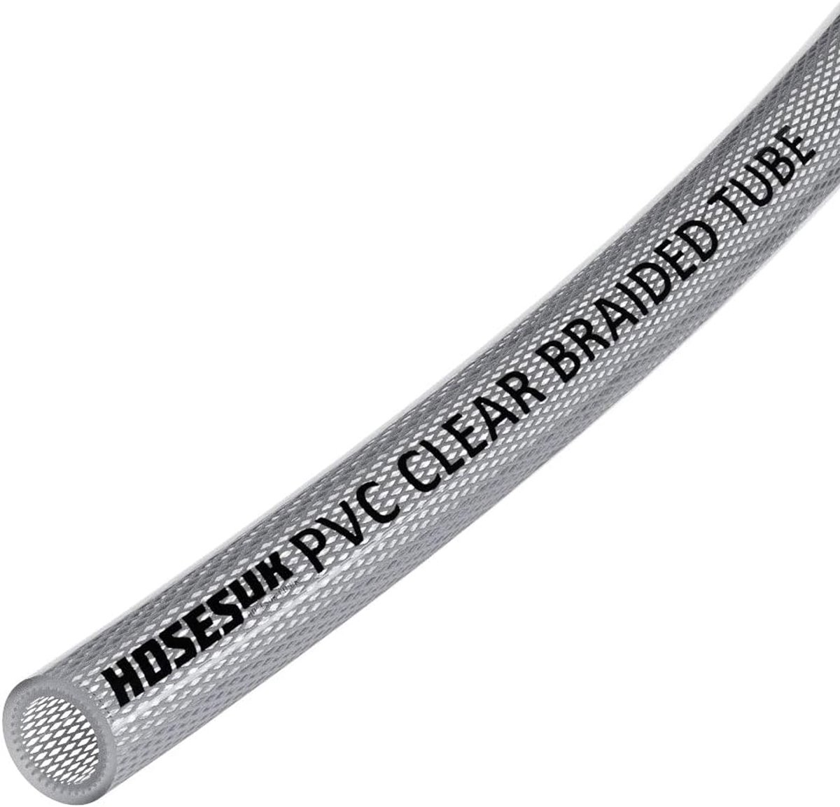 SnelShoppen - 6mm Duidelijke Versterkte PVC Gewoven Lucht & Water Slang 5 Meter - Hoge Druk Weerstand, Zuur- en Alkalibestendig, Voor Tuin, Camping en