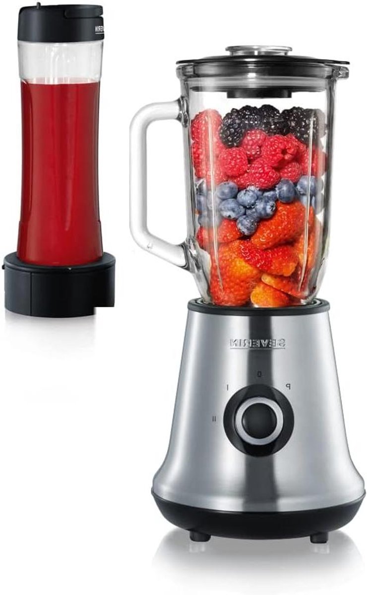 Multifunctionele Mixer - Smoothie Maker Keukenmixer - Gezonde Dranken Maken - 2-in-1 Functionaliteit - 16.5 x 16.5 x 37.5 cm