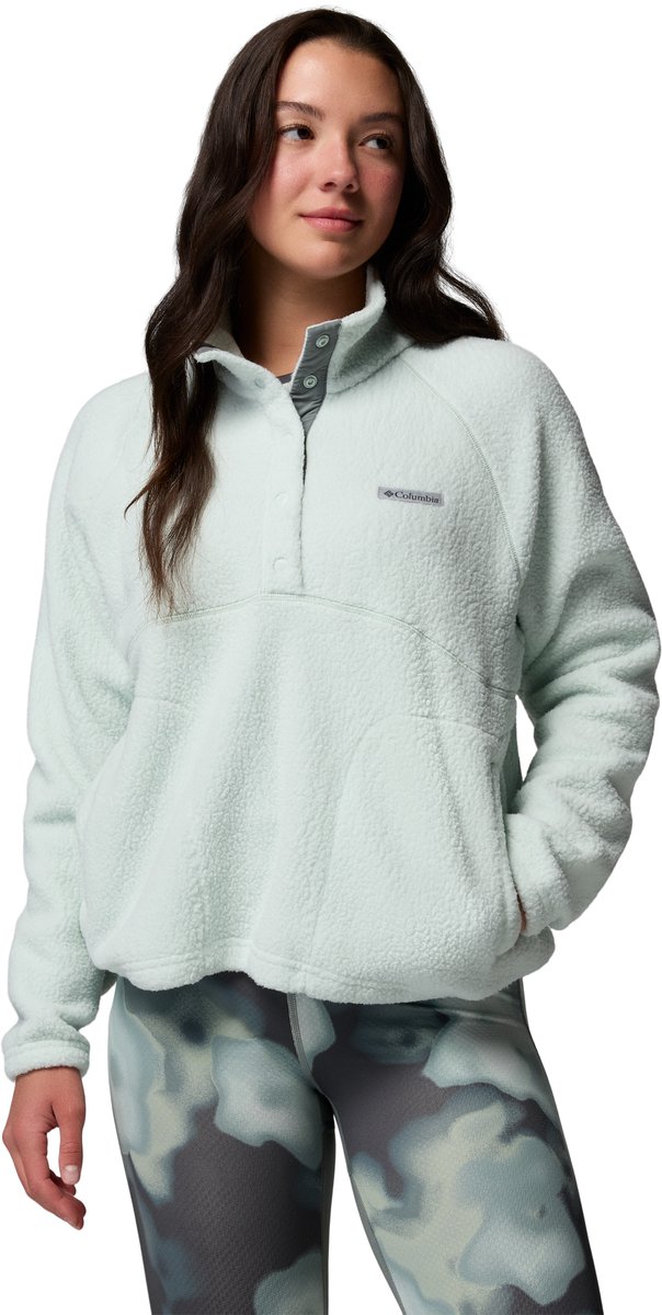 Columbia Jasper Ridge™ Pebbled Fleece Half Snap Dames Outdoorjas Tea Light / Sedona Sage