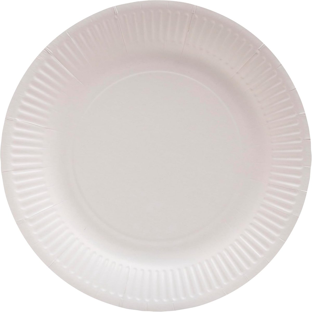 50 Kartonnen Borden Ø23cm Wit