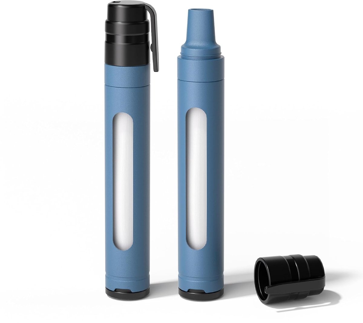 Waterfilter Outdoor Survival met zichtvenster - Persoonlijke waterfilter met 3000 L filtercapaciteit, drinkwaterfilter voor outdoor, camping, waterfilter voor drinkwater voor noodgevallen, enz