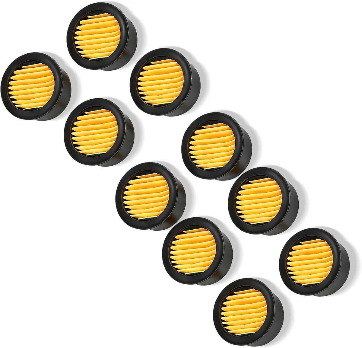 10 Stuks Luchtcompressor Vervangende Filterelementen, 58 Mm X 24 Mm Luchtcompressoren Innerlijke Vervangende Onderdelen Filterelementen Voor Zuigercompressoren
