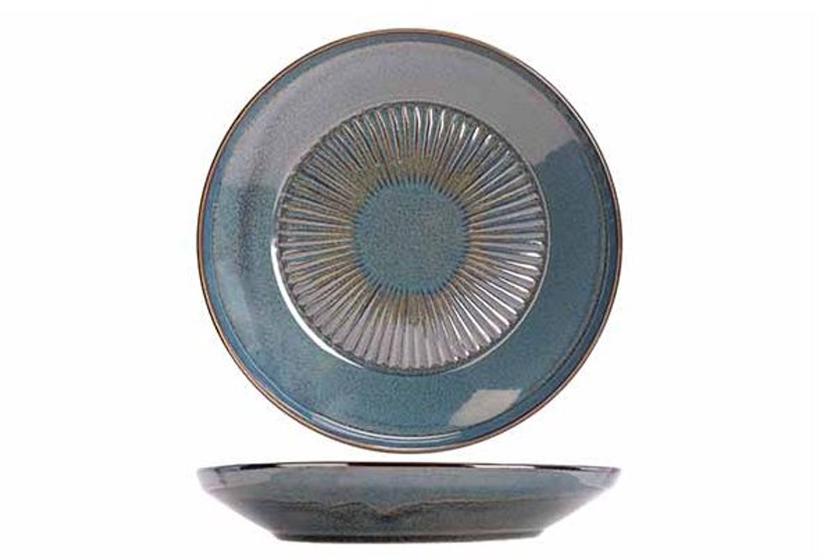 Solas Blauw Diep Bord D24cm