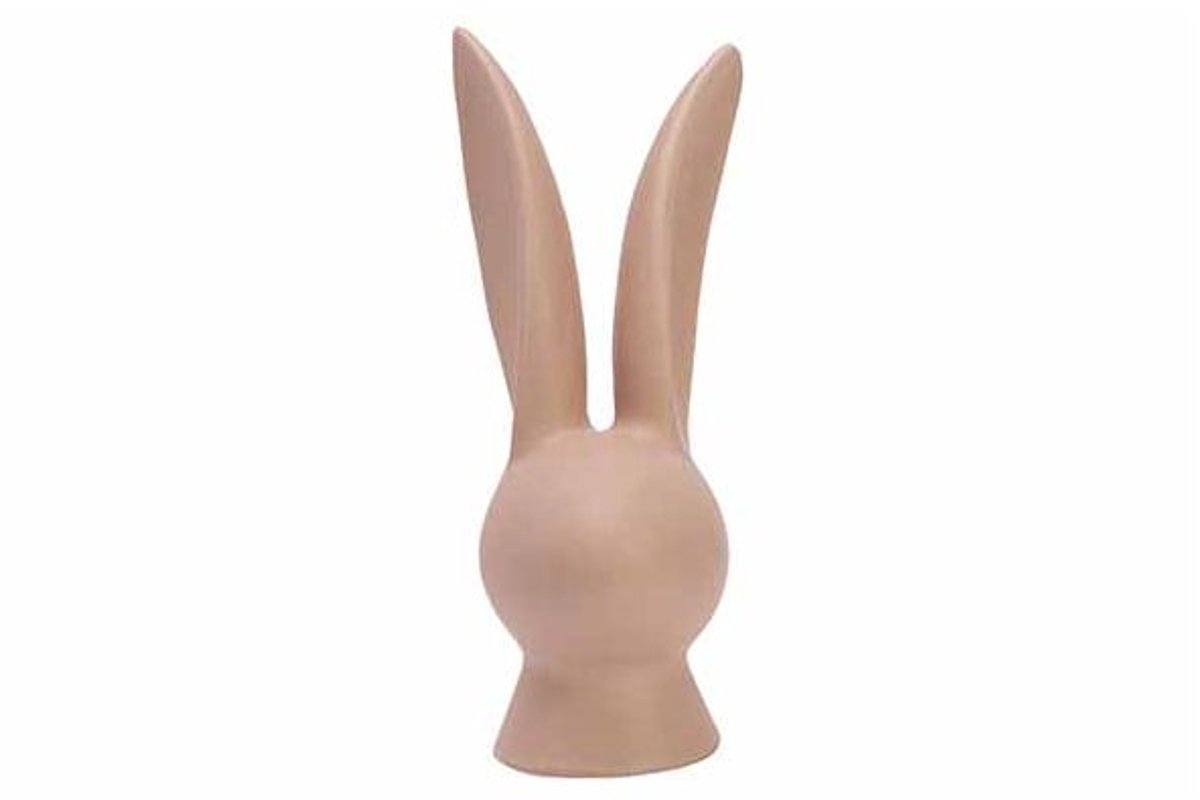 Hoofd Rabbit Zand 8,2x8,3xh19cm Langwerp Ig Porselein