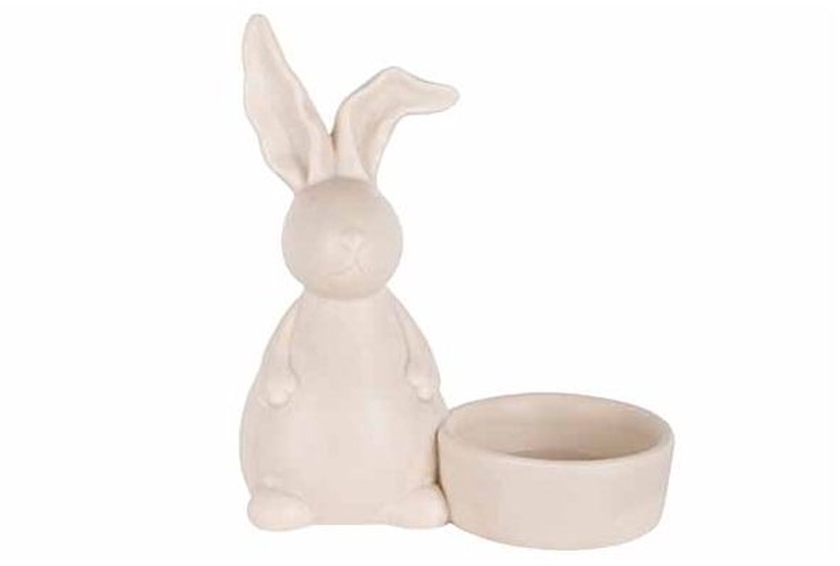 Eierdopje Rabbit Beige 10,5x5,5xh11,5cm Andere Dolomiet