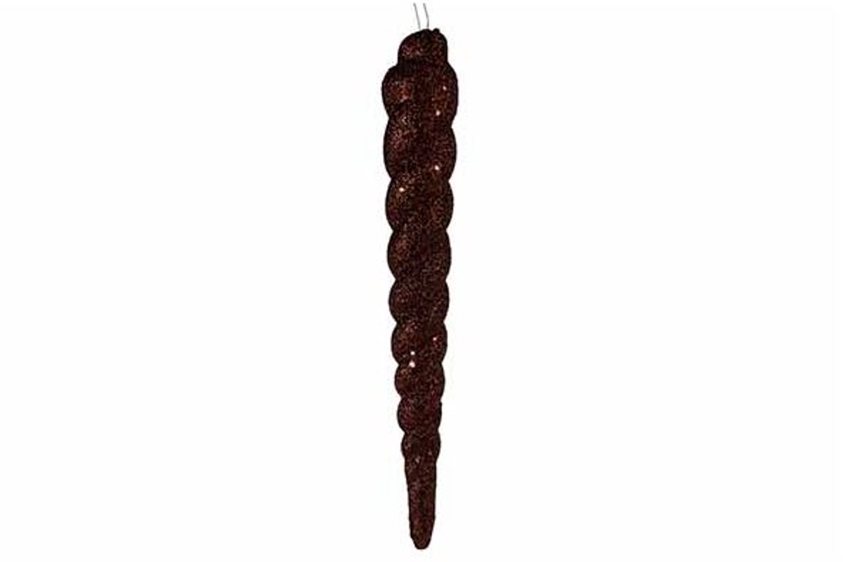 Hanger - cone - glitter bruin
