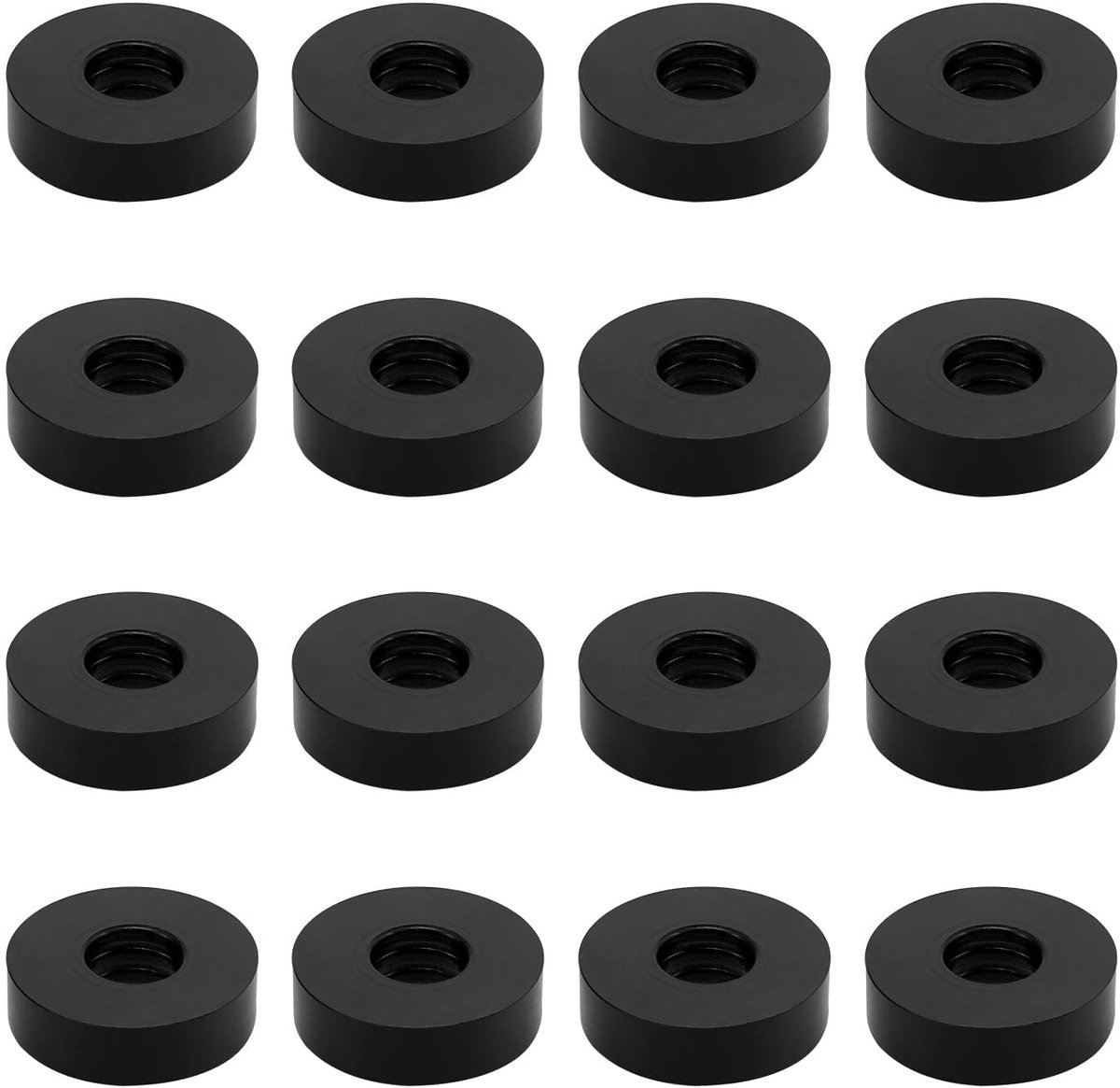 16 stuks rubberen afdichtingen, M4 kunststof afdichtingen, 15 mm buitendiameter, 4 mm binnendiameter, 4 mm dik, kunststof afstandhouders voor thuis, auto, containers.