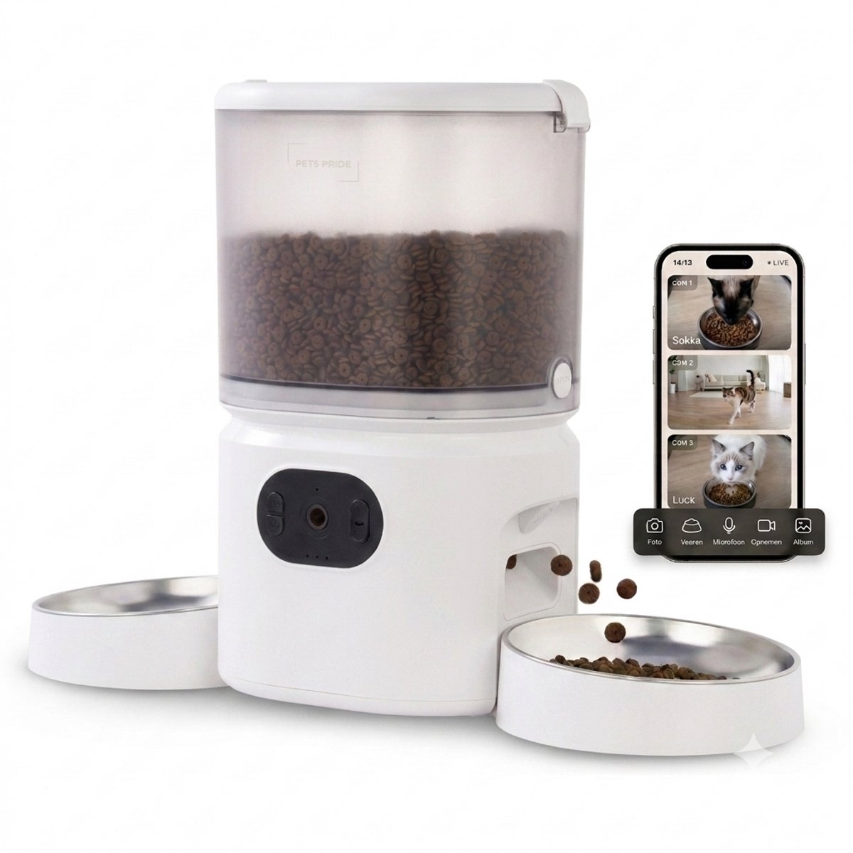 Pets Pride Automatische Voerbak Kat en Hond