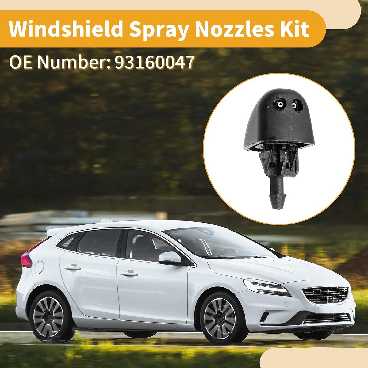 Ruitensproeiers Nozzle Kit voor Renault Trafic II 2001-2014 Voorruit Spray Nozzles Ruitenwisser Spray Washer Jet No.93160047 1 Stks 1,5 Meter Vloeistof Slang