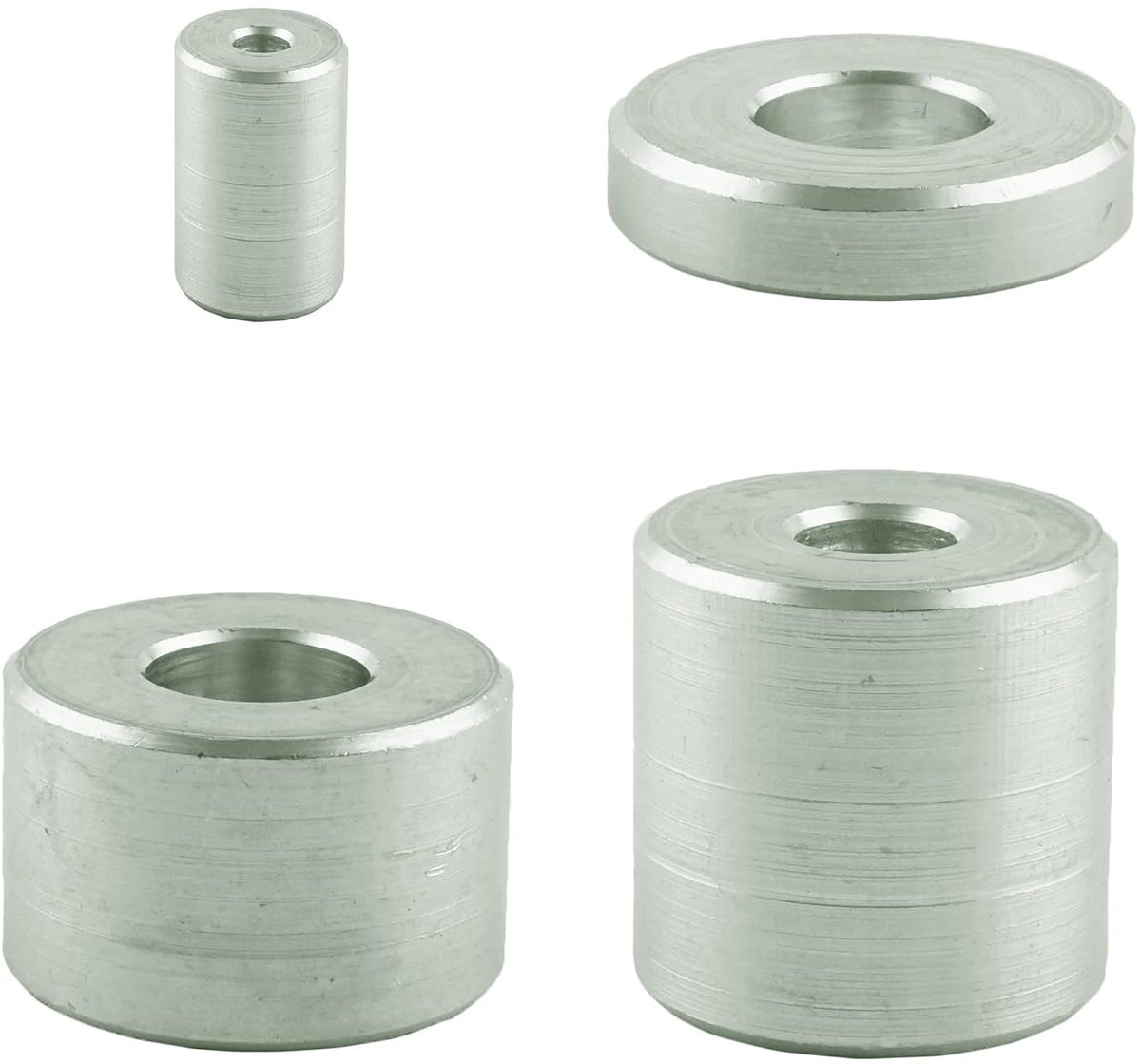 (5 stuks) Aluminium afstandshulpmiddelen voor M12 - diameter binnenkant: 13,5 mm; diameter buitenkant: 24 mm; hoogte: 10 mm afstandhouder - afstandhouder - aluminium huls