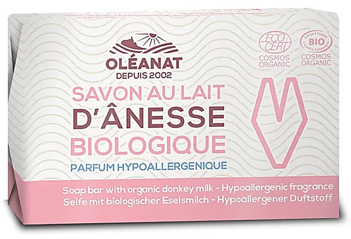 Zeep met hypoallergene ezelinnenmelk BIO - 100 g - (1st.) - M