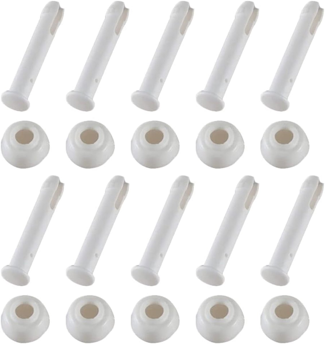Pins 20 stuks Pool Pins Splint Pin voor Frame Pool Joint Pin Seals met rubberen doppen Pool Vervangingsonderdelen 6 cm Lengte voor Frame Pool Reserveonderdelen