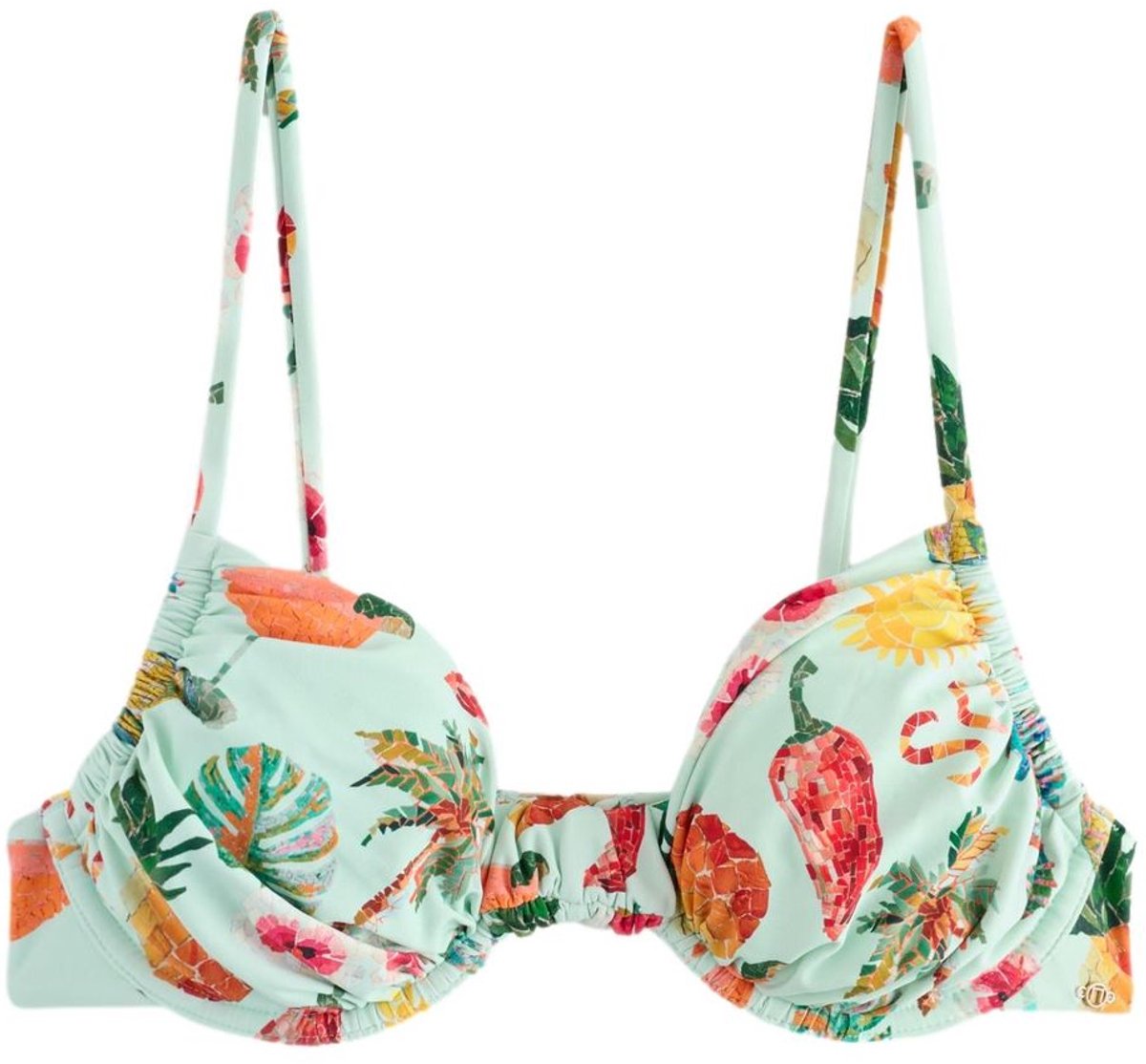 Next - Dames - Bikinitop met beugel zonder vulling - Blauw