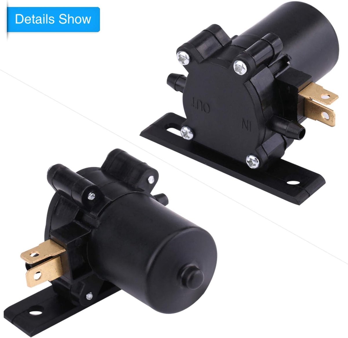 12 V Voorruit Ruitenwisser Sproeierpomp Motor, Sproeierpomp compatibel met Universele Auto Van Bus Truck SI-A0050